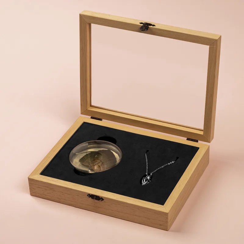 Valentine's Day Gift Oyster Necklace - Real Pearl Necklace Wooden Gift Box