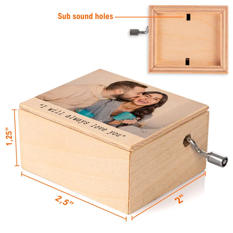 Personalised Photo Music Box – Romantic Gift for Valentine's Day