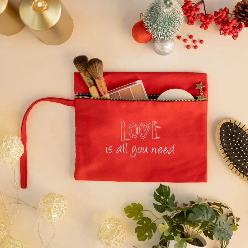 Valentine's Day Love is All You Need Makeup Bag