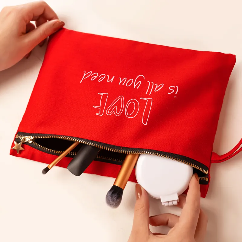 Valentine's Day Love is All You Need Makeup Bag