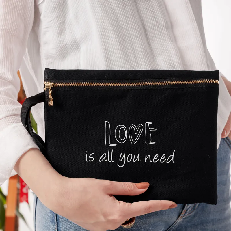 Valentine's Day Love is All You Need Makeup Bag