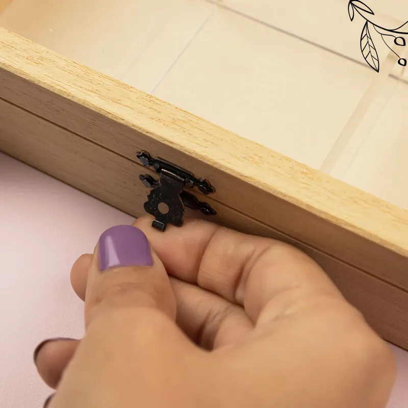 Valentine's Gift Accessory Organizer Box - Personalized Wooden Jewelry Box