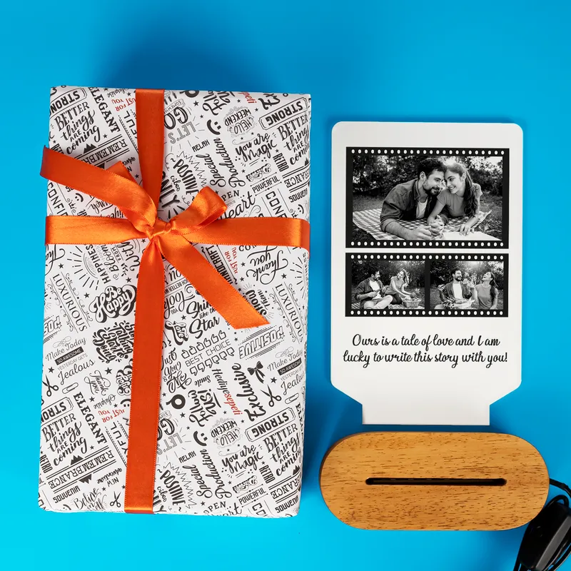 Valentine's Gift Movie Strip Designed Led Table Lamp