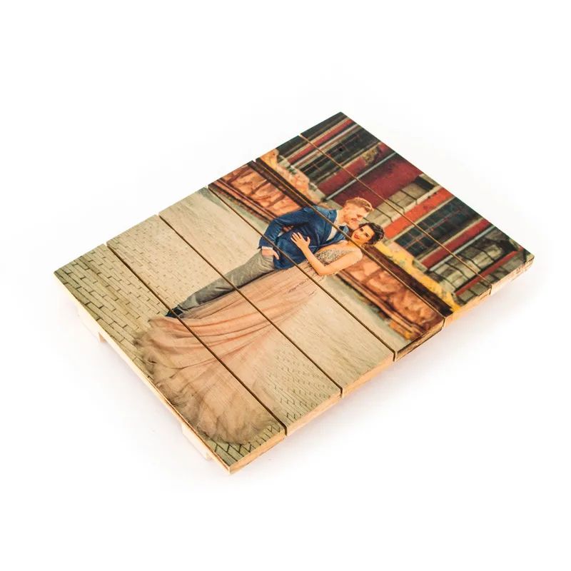 Valentine's Gift Photo Printed Wooden Pallet Table
