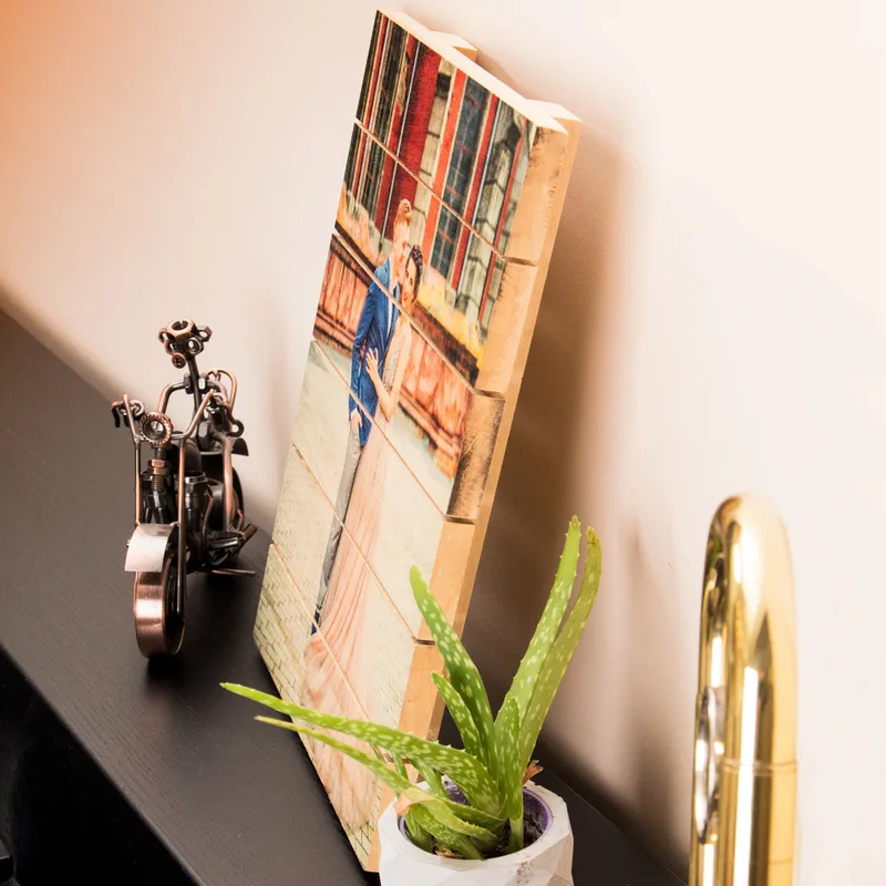 Valentine's Gift Photo Printed Wooden Pallet Table