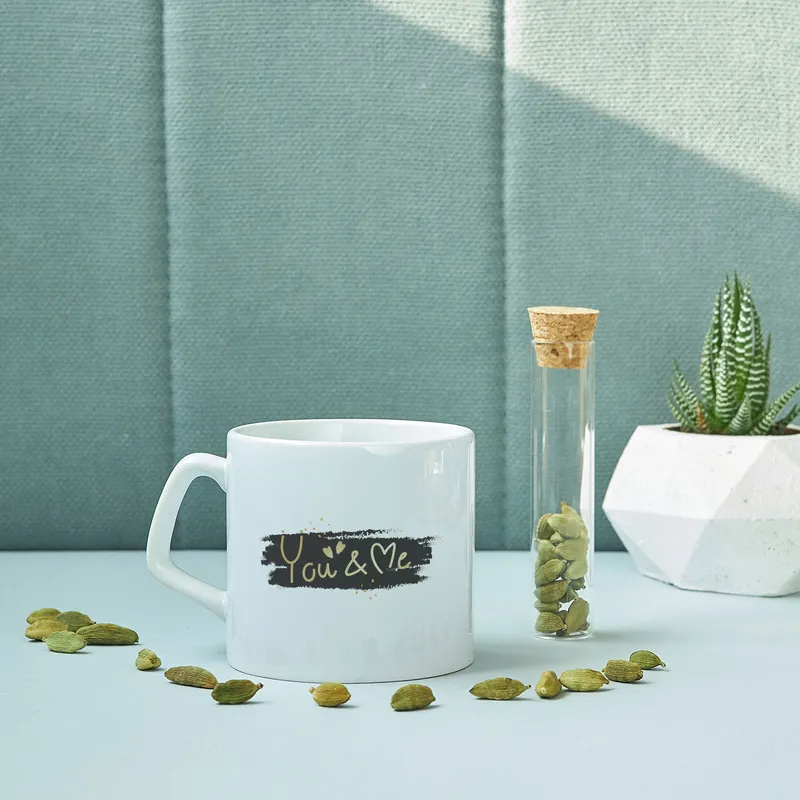 Valentine's Special You & Me Printed Coffee Mug
