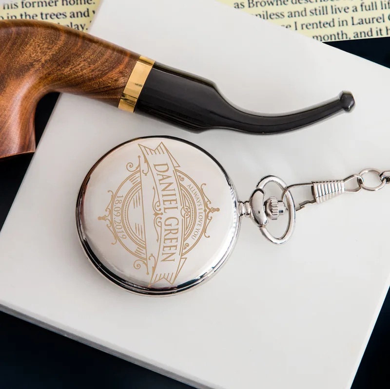 Vintage Style Personalized Pocket Watch