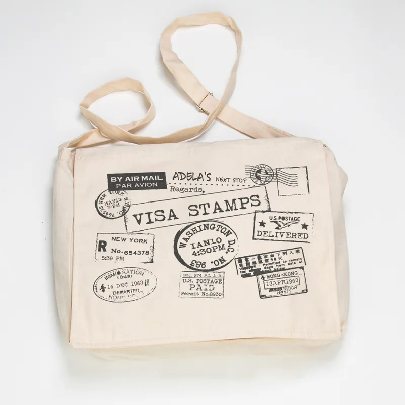 Visa Themed Customized Messanger Bag for Travelers