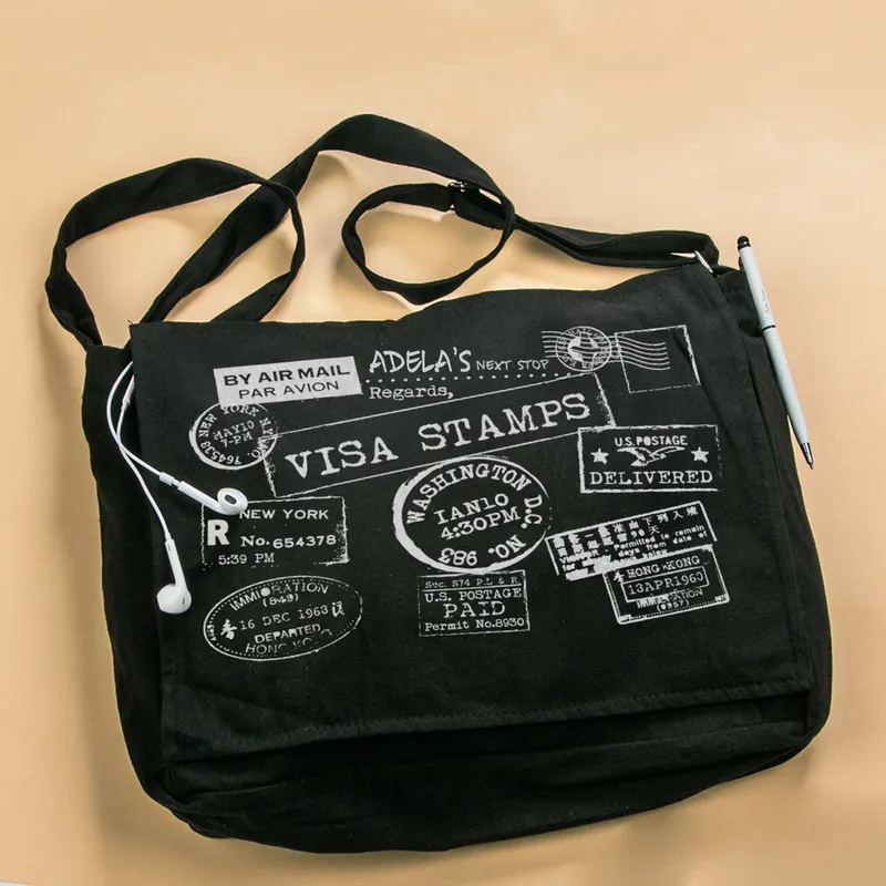 Visa Themed Customized Messanger Bag for Travelers