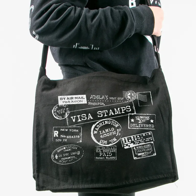 Visa Themed Customized Messanger Bag for Travelers