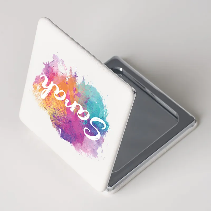 Watercolour Effect Personalised Makeup Mirror