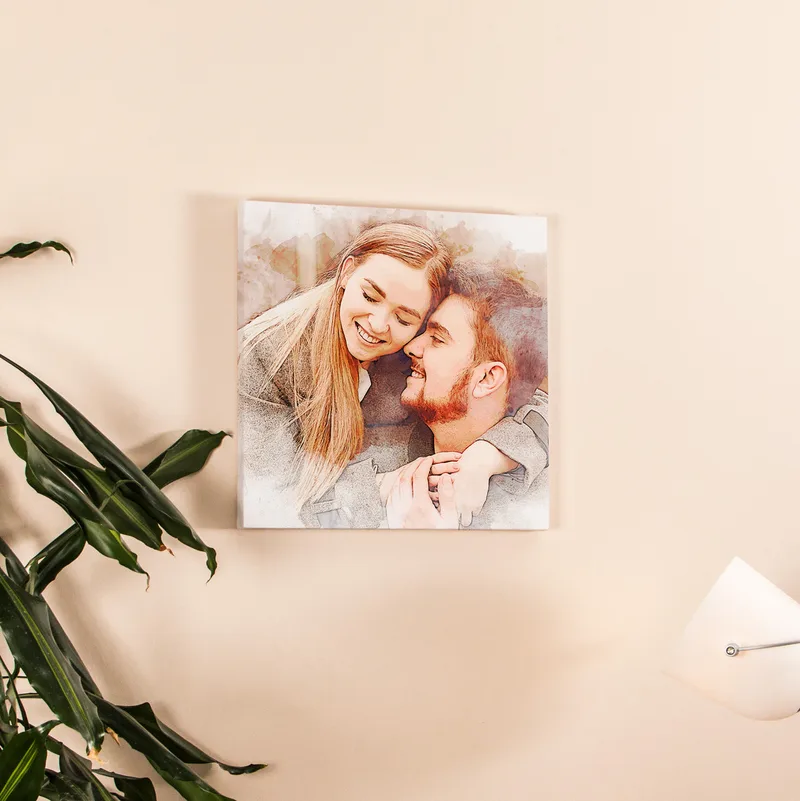 Watercolour Effect Photo Canvas Art Print