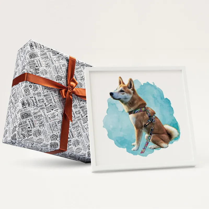 Personalised Watercolour Pet Portrait for Home Décor