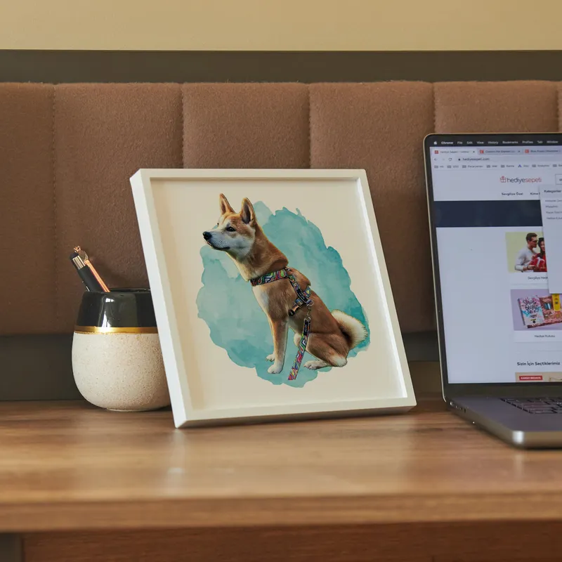 Personalised Watercolour Pet Portrait for Home Décor