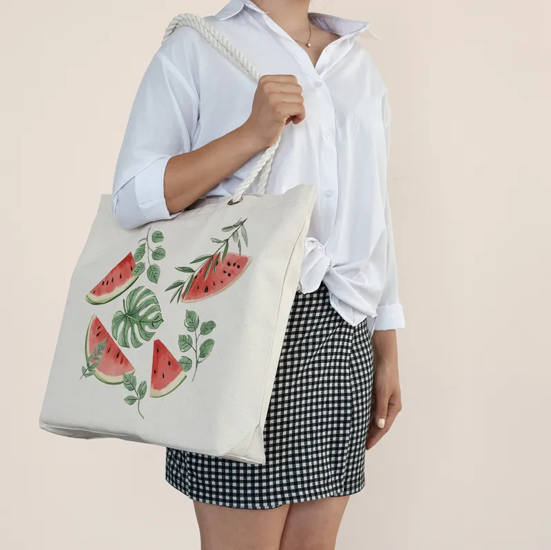 Watermelon Design Eco-friendly Tote Bag