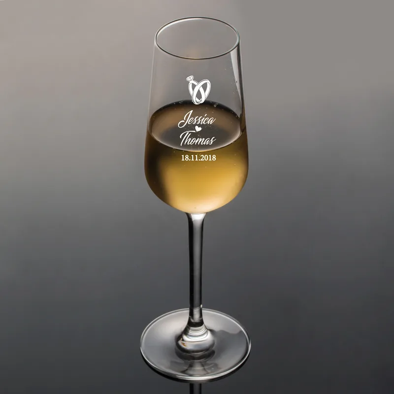 Wedding Gifts Personalized Champagne Flutes Set