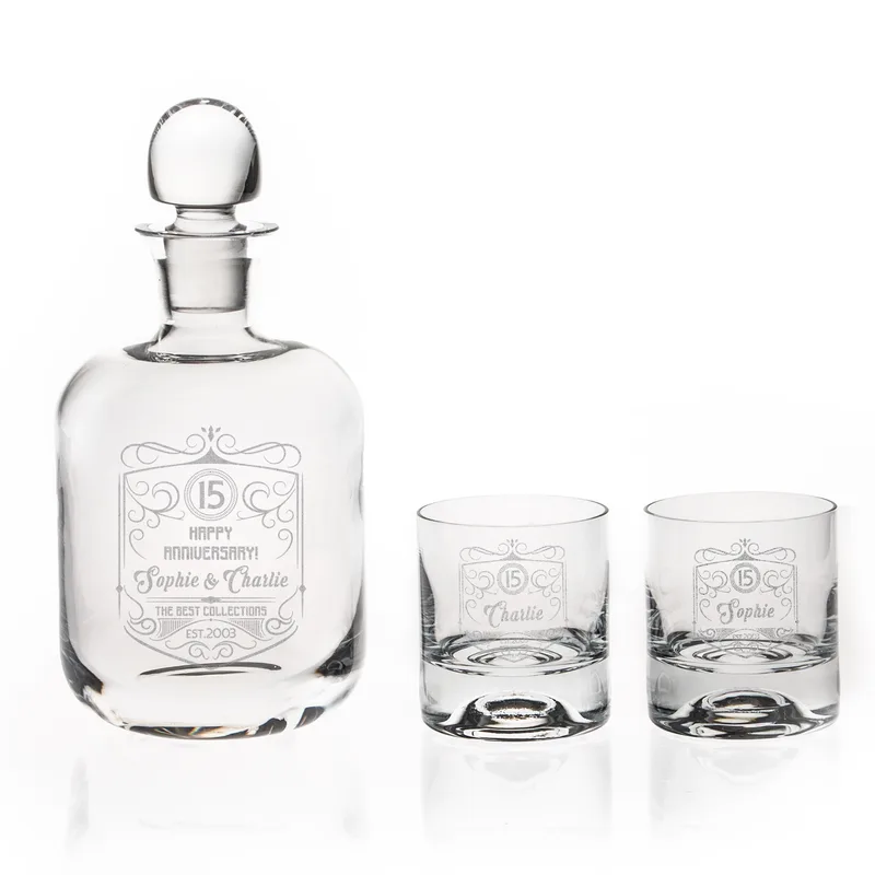 Whiskey Carafe Set as Anniversary Gift