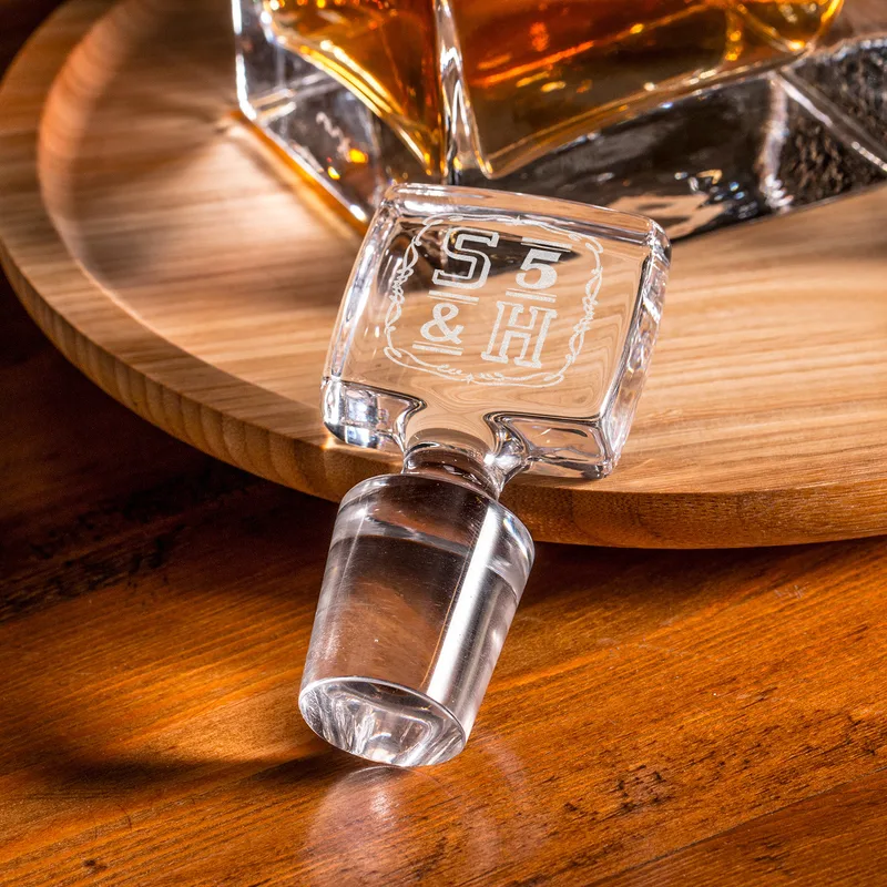 Whiskey Decanter Set with Special Wooden Box