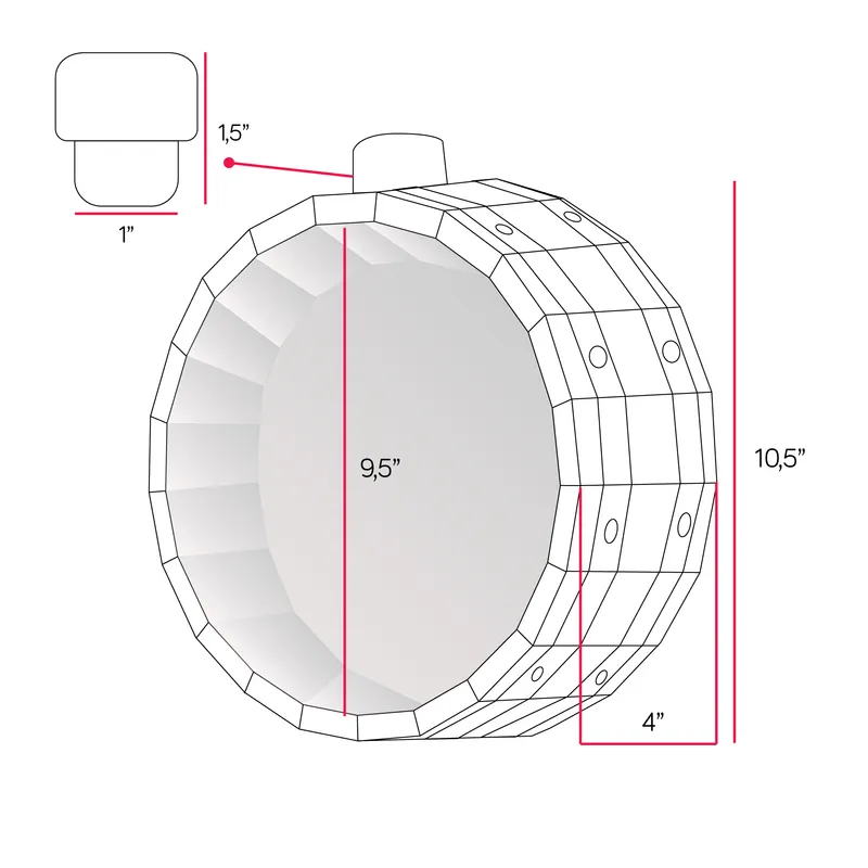 Wine Barrel Cork Collector Display Box for Enthusiasts