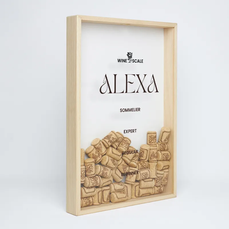 Wine Wall Decor Personalized Wine Cork Shadow Box