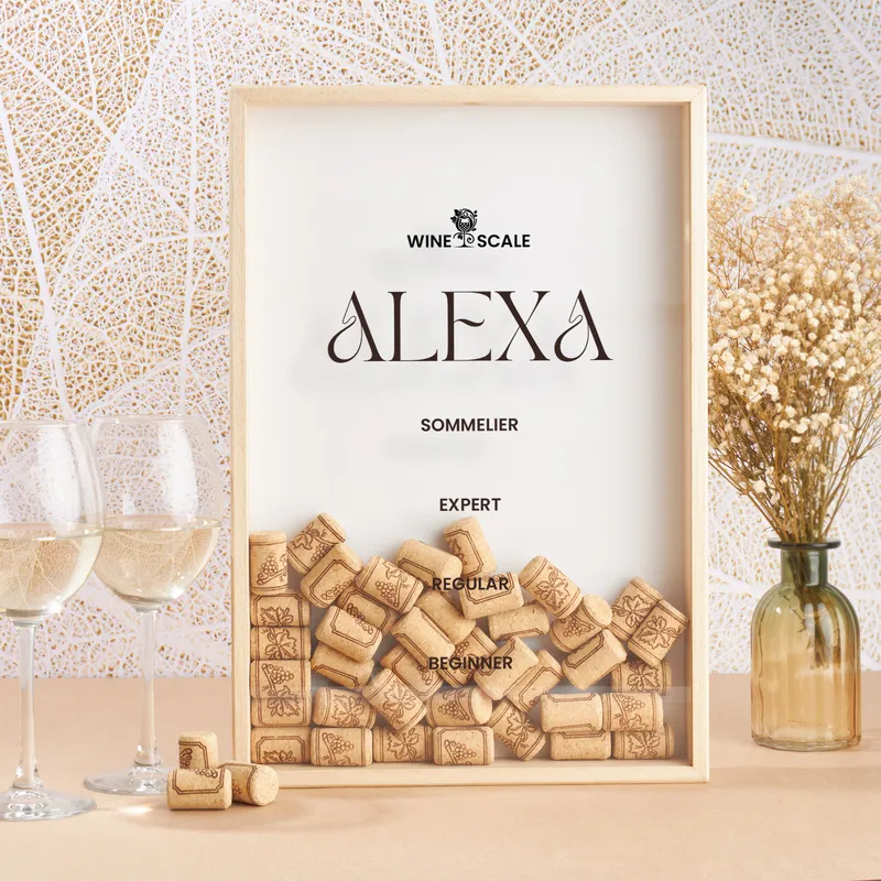 Wine Wall Decor Personalized Wine Cork Shadow Box