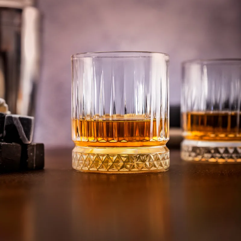 Wooden Boxed Glasgow Set of 2 Whiskey Glasses