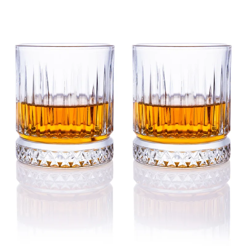 Wooden Boxed Glasgow Set of 2 Whiskey Glasses
