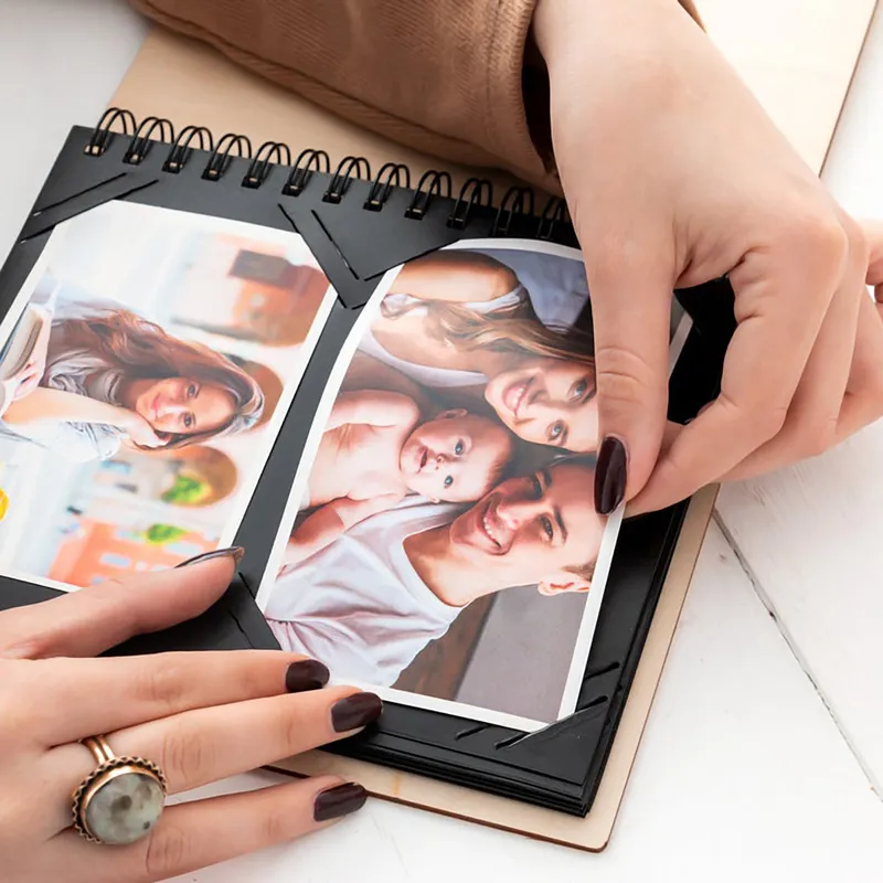 Wooden Cover Personalized Photo Album