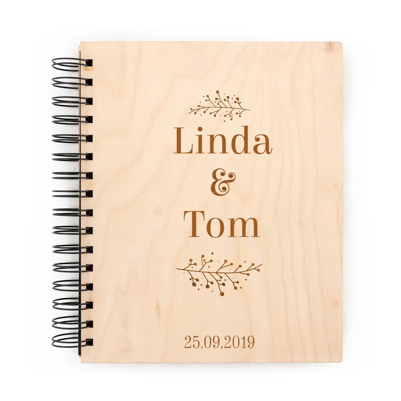 Wooden Cover Personalized Photo Album