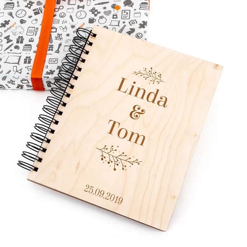 Wooden Cover Personalized Photo Album