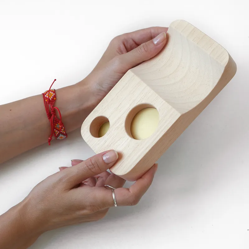 Wooden Decorative Incense and Candle Holder Set