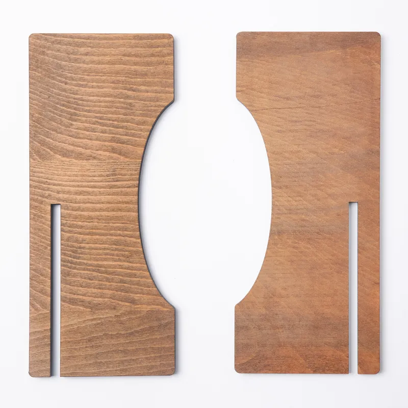 Wooden Dog Food and Water Bowl