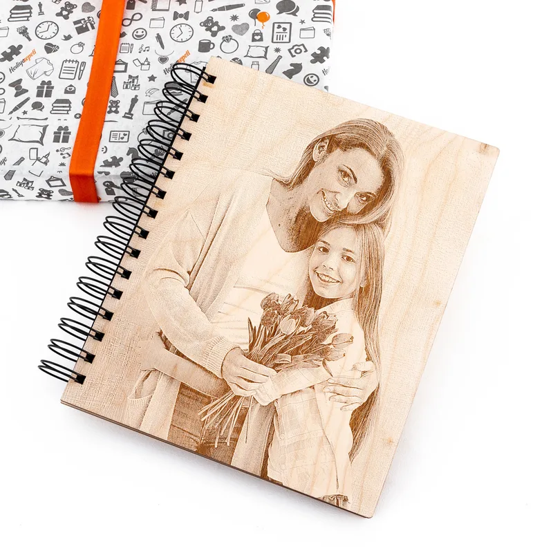 Wooden Hard Cover Photo Album