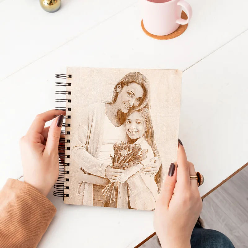 Wooden Hard Cover Photo Album