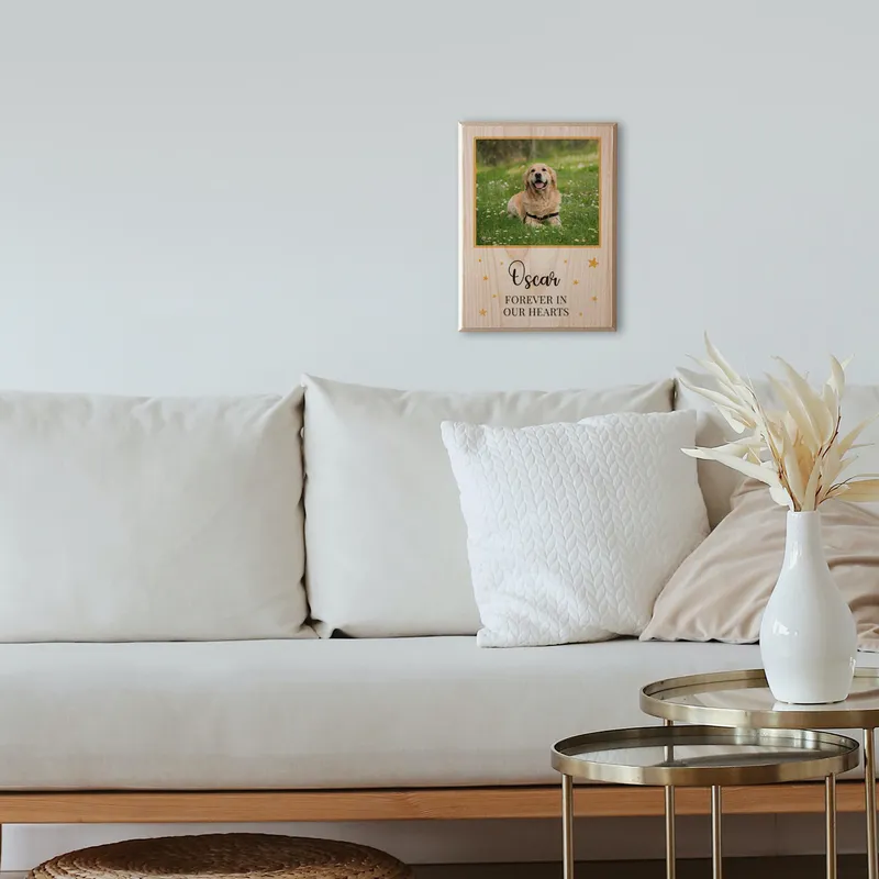 Wooden Pet Memorial Frame - Custom Design