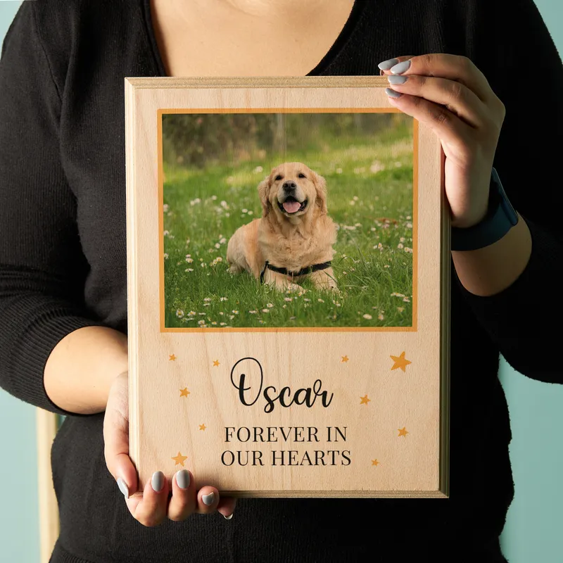 Wooden Pet Memorial Frame - Custom Design