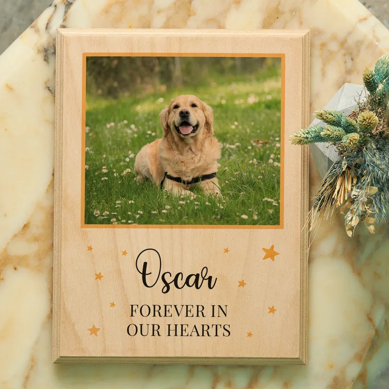 Wooden Pet Memorial Frame - Custom Design