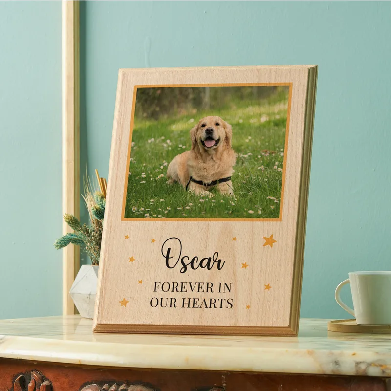Wooden Pet Memorial Frame - Custom Design