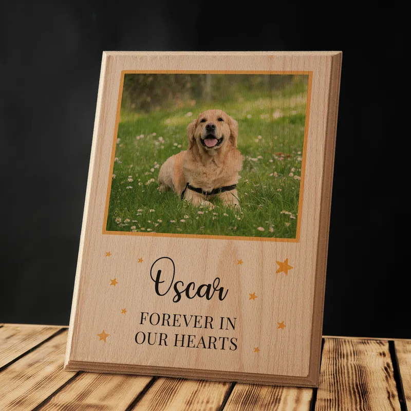 Wooden Pet Memorial Frame - Custom Design