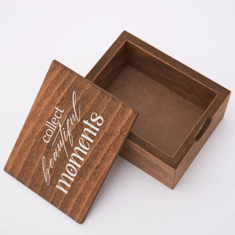 Moment Keeper Wooden Photo Box for Cherished Memories