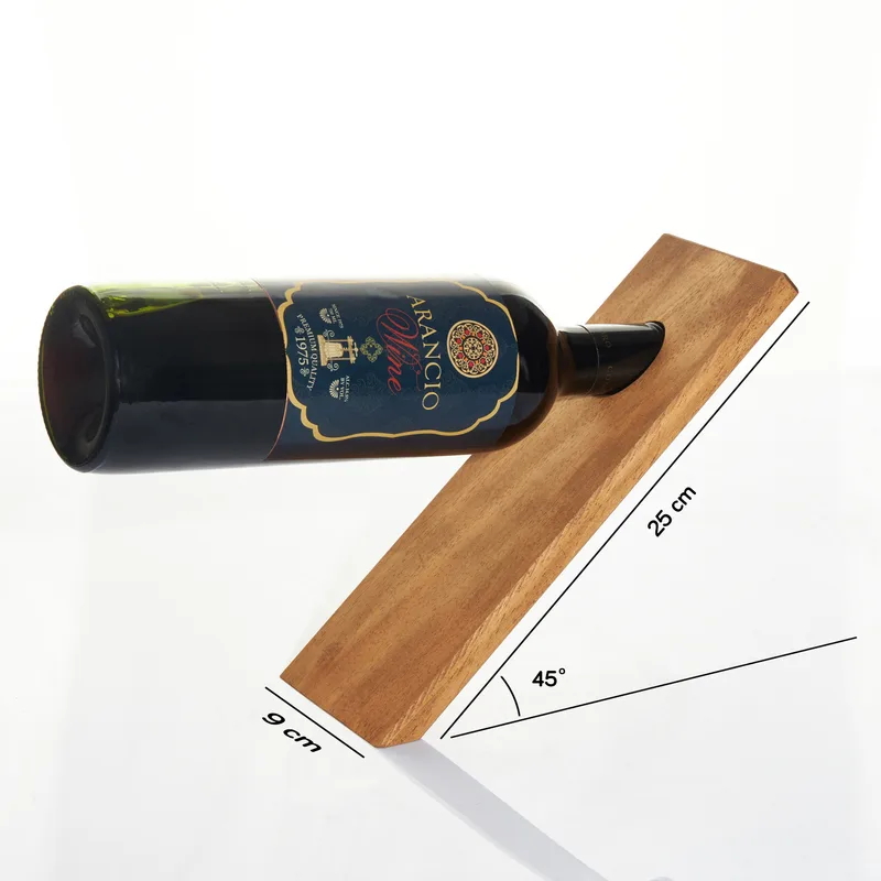 Wooden Wine Bottle Holder - Single Wine Stand