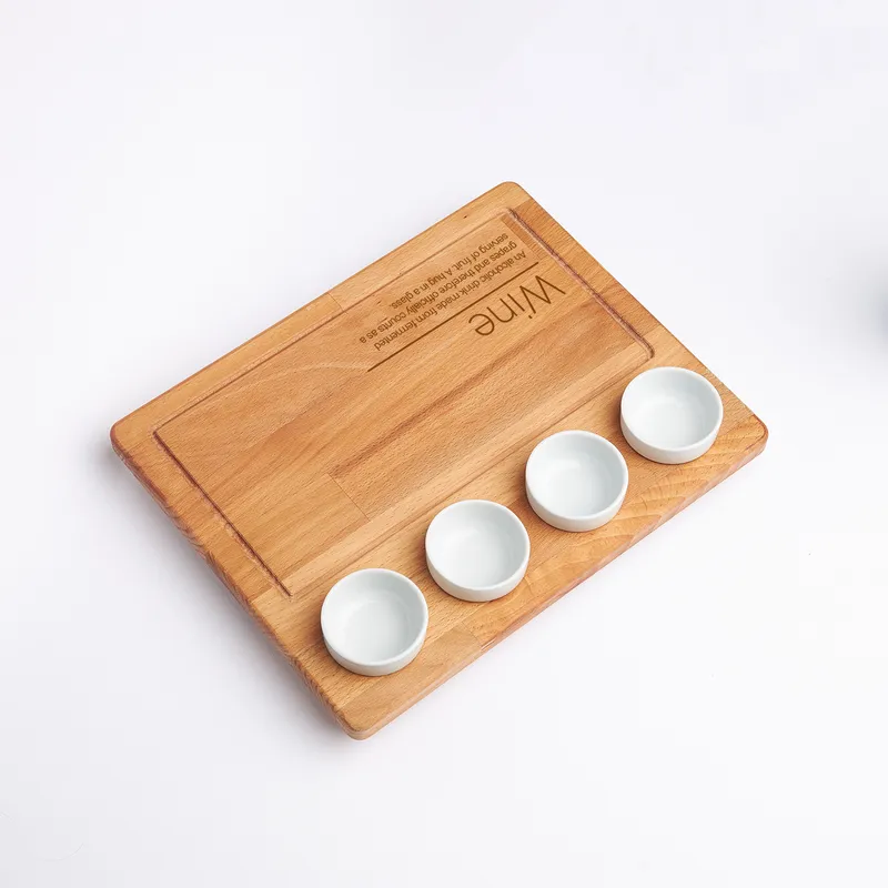 Wooden Wine Snack Tray