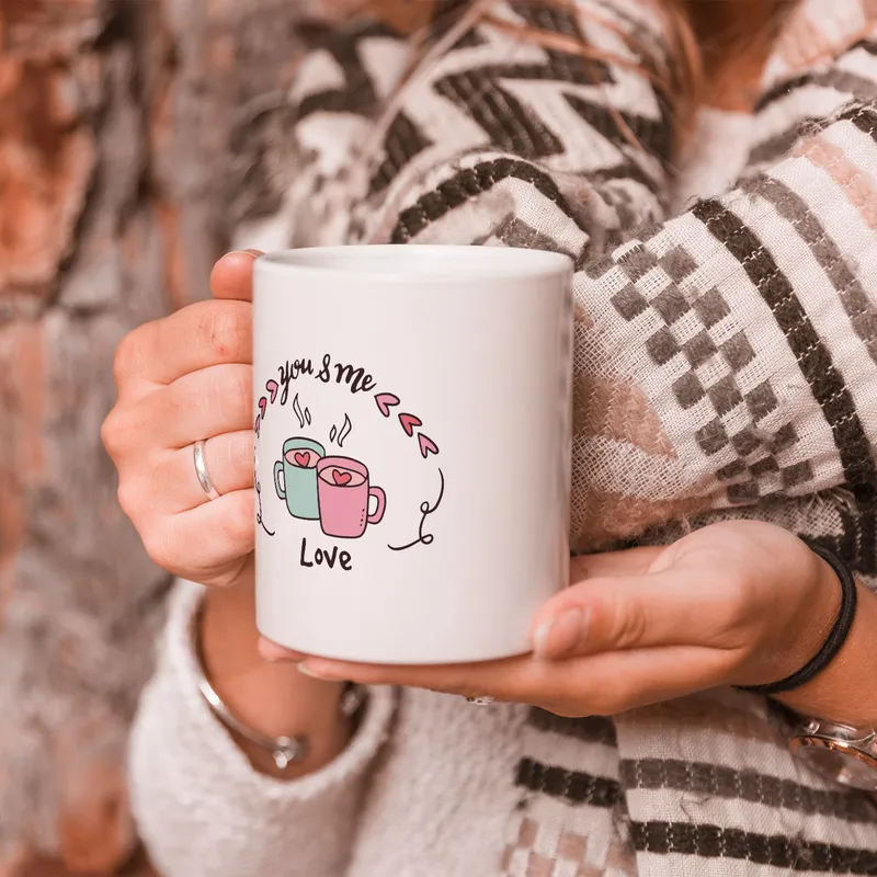 You and Me Mug Set for Couples Gift - Set Of 2