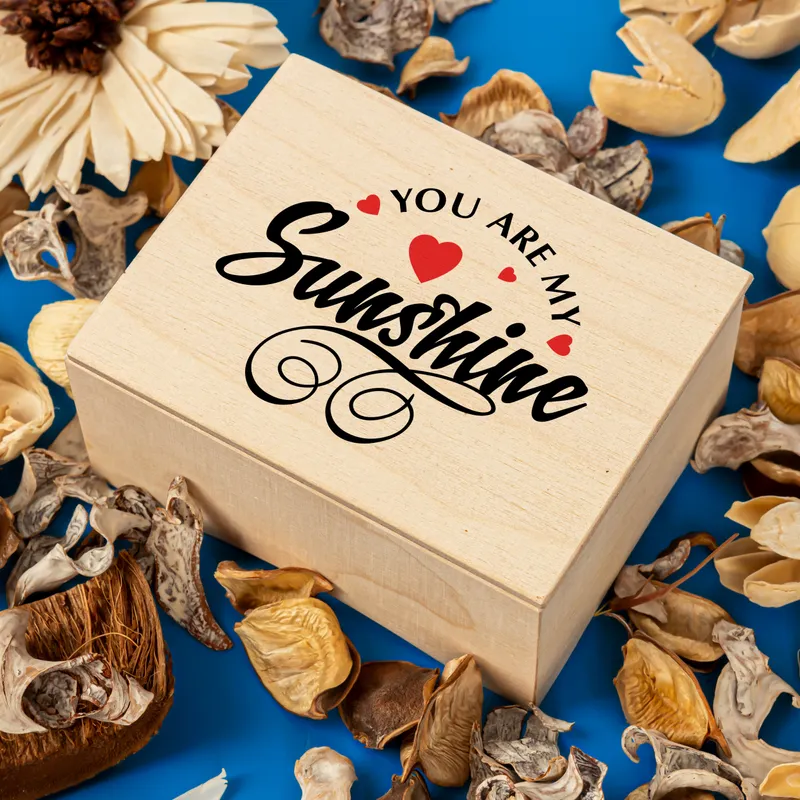 You are My Sunshine Designed Wooden Music Box