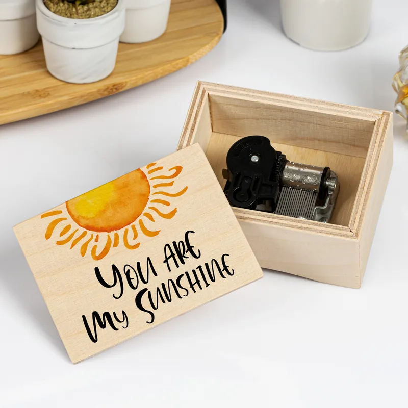 You Are My Sunshine Wooden Music Box