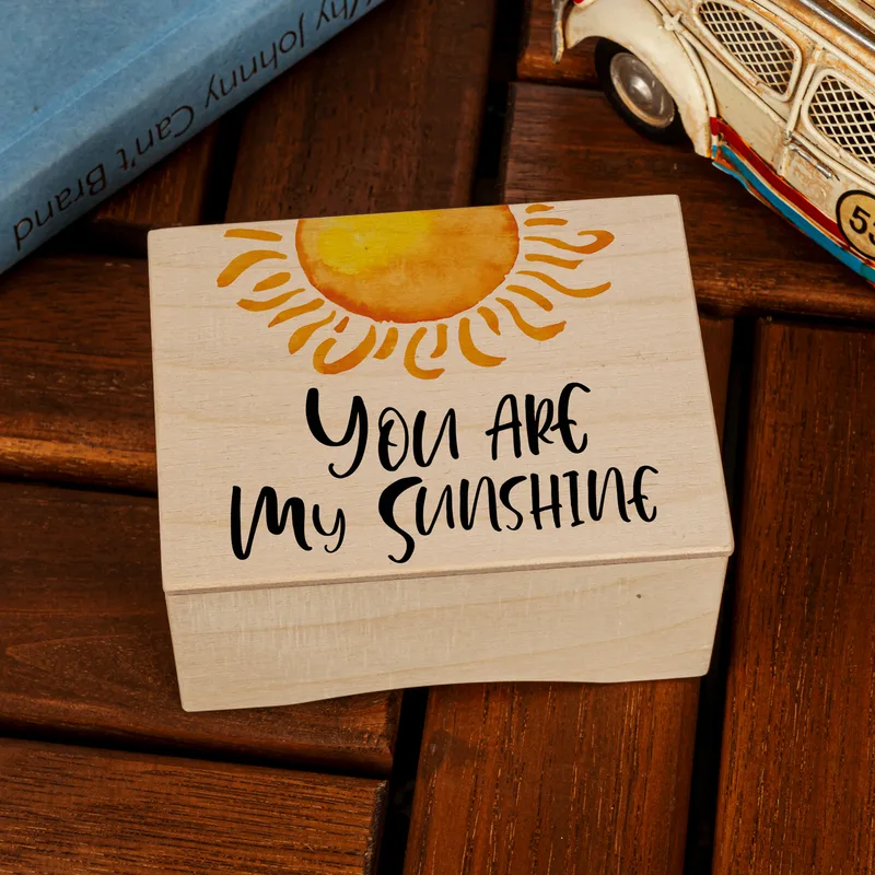 You Are My Sunshine Wooden Music Box