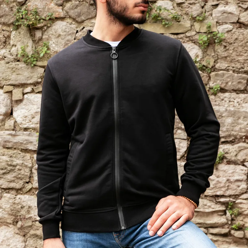 Zippered Sweatshirt with Colour options