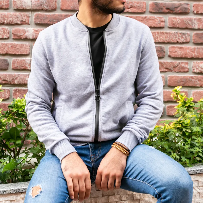 Zippered Sweatshirt with Colour options