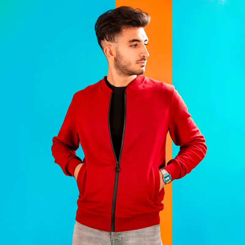 Zippered Sweatshirt with Colour options