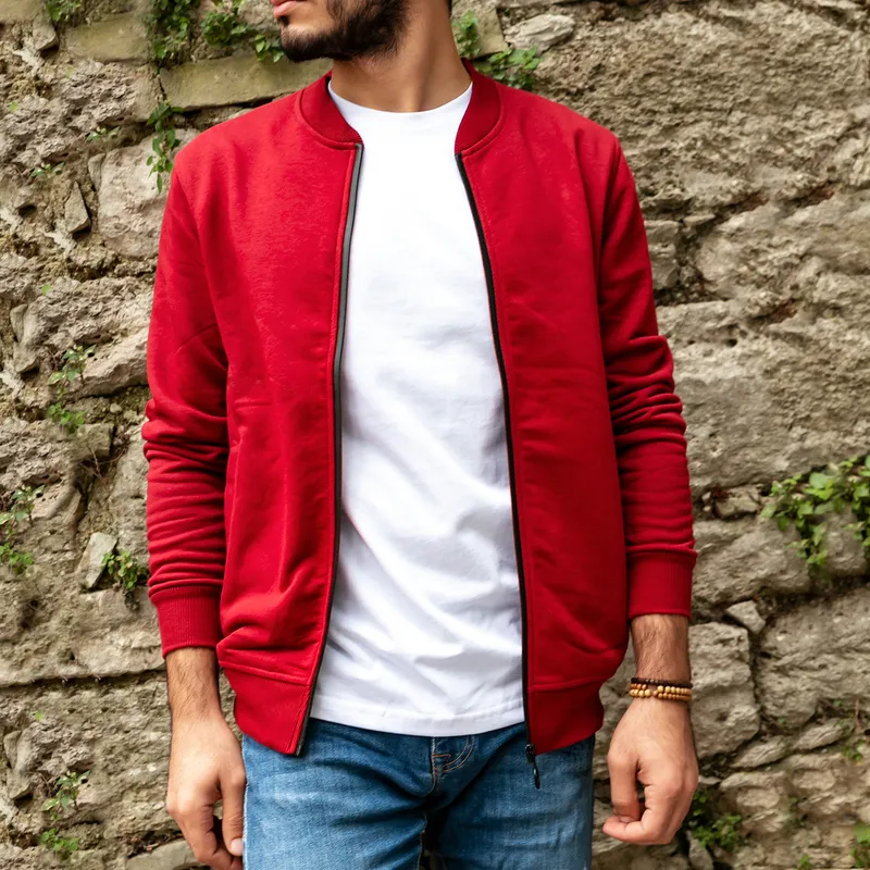 Zippered Sweatshirt with Colour options